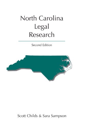 Beispielbild fr North Carolina Legal Research zum Verkauf von Better World Books