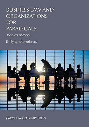 9781611636789: Business Law and Organizations for Paralegals