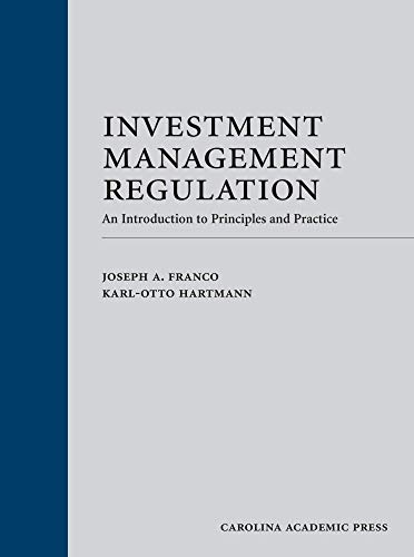 Beispielbild fr Investment Management Regulation: An Introduction to Principles and Practice zum Verkauf von BooksRun