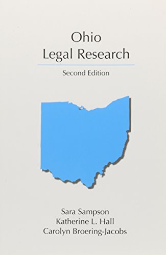 Imagen de archivo de Ohio Legal Research a la venta por Better World Books