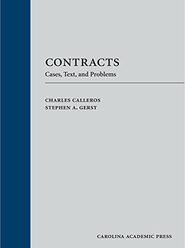 9781611638929: Contracts: Cases, Text, and Problems