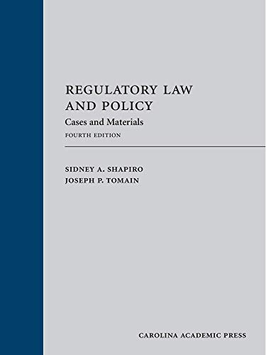 9781611639131: Regulatory Law and Policy: Cases and Materials