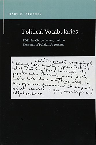 Stock image for Political Vocabularies: FDR, the Clergy Letters, and the Elements of Political Argument (Rhetoric & Public Affairs) for sale by Midtown Scholar Bookstore