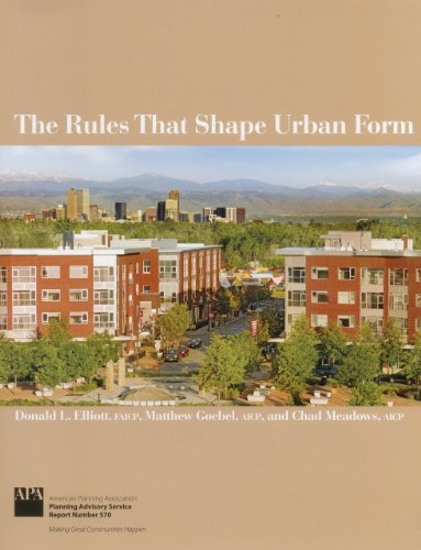 Stock image for The Rules that Shape Urban Form (Planning Advisory Service Report) for sale by Wonder Book
