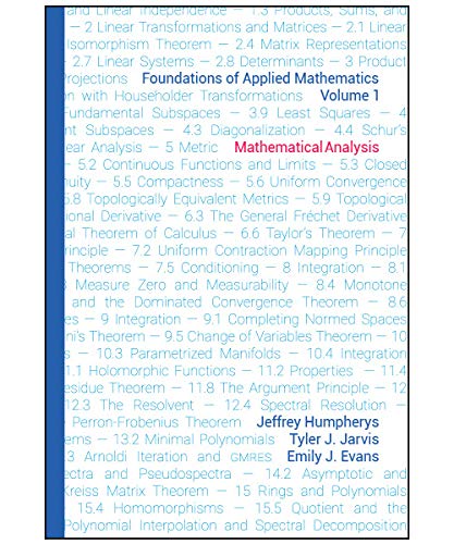 9781611974898: Foundations of Applied Mathematics, Volume 1: Mathematical Analysis
