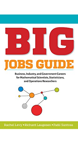 Imagen de archivo de BIG Jobs Guide: Business, Industry, and Government Careers for Mathematical Scientists, Statisticians, and Operations Researchers (Other Titles in Applied Mathematics) a la venta por Irish Booksellers
