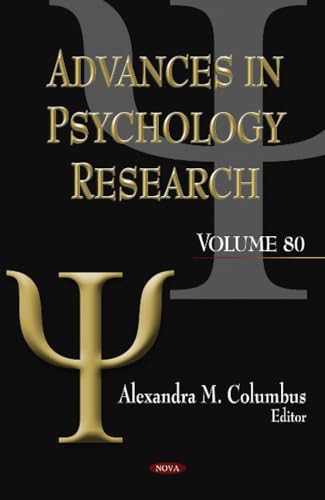 Imagen de archivo de Advances in Psychology Research a la venta por PBShop.store US