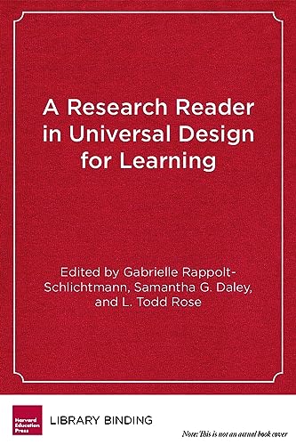 Stock image for A Research Reader in Universal Design for Learning for sale by Revaluation Books