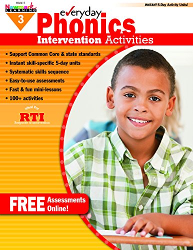 Beispielbild fr NEWMARK LEARNING NL-0417 Grade 3 Everyday Intervention Activities Learning Aid for Phonics zum Verkauf von Reuseabook