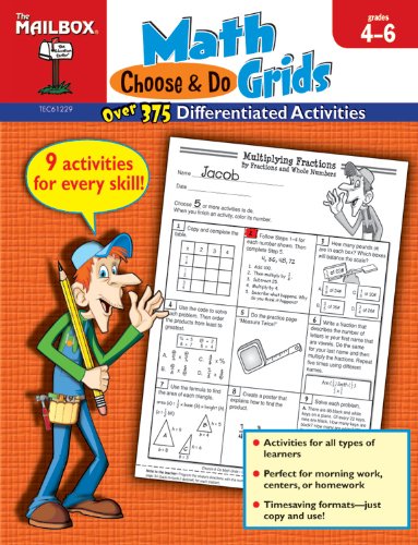 Choose & Do Math Grids Intermediate Grades 4-6 (9781612762111) by The Mailbox Books Staff