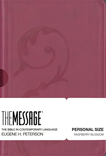 Stock image for The Message Personal Size (Leather-Look, Raspberry Blossom): The Bible in Contemporary Language for sale by Seattle Goodwill