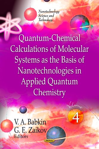 Imagen de archivo de Quantum-Chemical Calculations of Molecular Systems as the Basis of Nanotechnologies in Applied Quantum Chemistry, Vol. 4 a la venta por Books Puddle