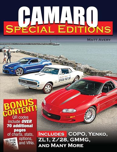 Stock image for Camaro Special Editions: Includes Copo, Yenko, ZL1, Z/28, GMMG, and Many More for sale by suffolkbooks