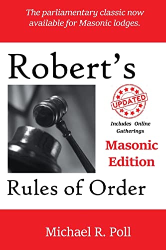 9781613426982: Robert's Rules of Order: Masonic Edition
