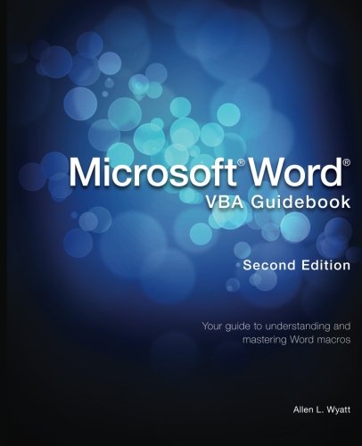 Beispielbild fr Microsoft Word VBA Guidebook zum Verkauf von Ergodebooks