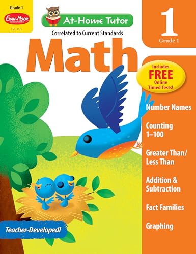 Stock image for At-Home Tutor: Math, Grade 1 Workbook for sale by SecondSale