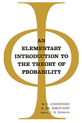 Stock image for An Elementary Introduction to the Theory of Probability for sale by Discover Books