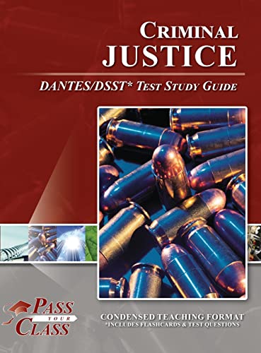 9781614338840: Criminal Justice DSST / DANTES Test Study Guide