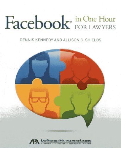 Stock image for Facebook in One Hour for Lawyers for sale by Better World Books
