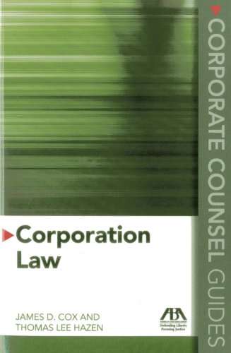 Stock image for Corporate Counsel Guides: Corporation Law for sale by HPB-Red