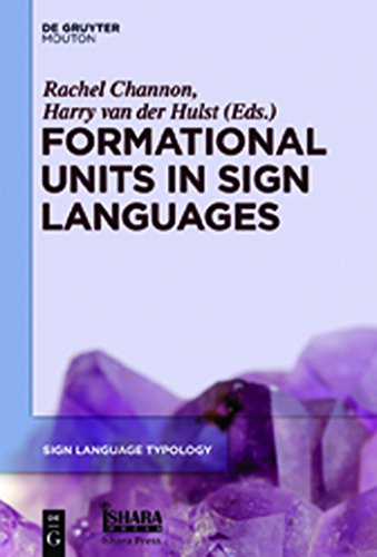 Beispielbild fr Formational Units in Sign Languages zum Verkauf von Buchpark