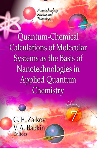 Imagen de archivo de Quantum-Chemical Calculations of Molecular System As the Basis of Nanotechnologies in Applied Quantum Chemistry (Nanotechnology Science and Technology) a la venta por Y-Not-Books