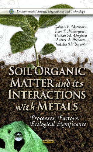 9781614709473: Soil Organic Matter and Their Interactions With Metals: Processes, Factors, Ecological Significance