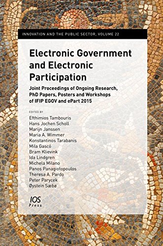 Beispielbild fr Electronic Government and Electronic Participation: Joint Proceedings of Ongoing Research, PhD Papers, Posters and Workshops of IFIP EGOV and ePart 2015 (Innovation and the Public Sector) zum Verkauf von ThriftBooks-Atlanta