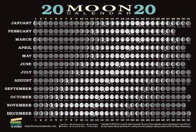 Imagen de archivo de 2020 Moon Calendar a la venta por Newsboy Books