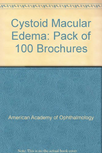 Cystoid Macular Edema: Pack of 100 Brochures (9781615252107) by [???]