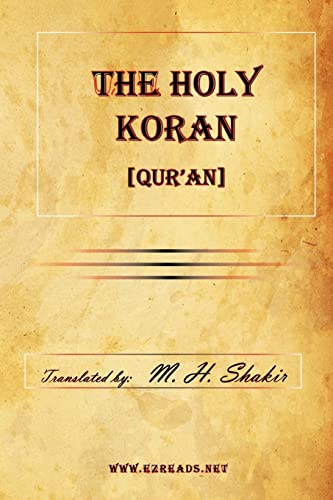 The Holy Koran [Qur'an] (9781615341283) by Shakir, Muhammad Habib