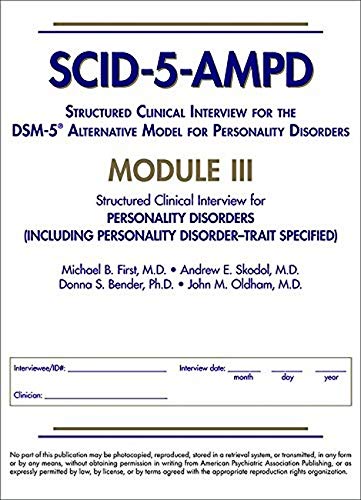 9781615371853: Structured Clinical Interview for the Dsm-5 Alternative Model for Personality Disorders Scid-5-ampd Module III: Personality Disorders - Including Personality Disorder--trait Specified