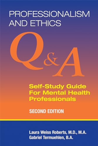 Stock image for Professionalism and Ethics: Q & a Self-study Guide for Mental Health Professionals for sale by SecondSale