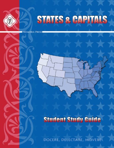 Imagen de archivo de States & Capitals, Student Guide a la venta por Greenway