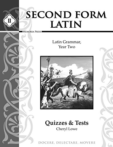 Stock image for Second Form Latin, Quizzes and Tests for sale by SecondSale