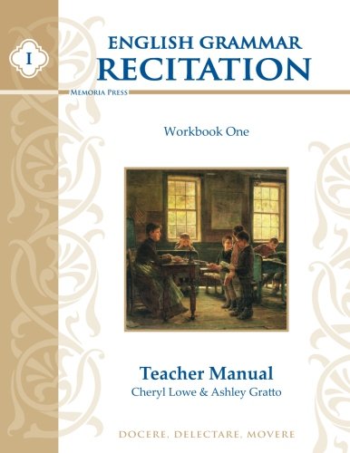 Stock image for English Grammar Recitation, Workbook One, Teacher Manual for sale by Hawking Books
