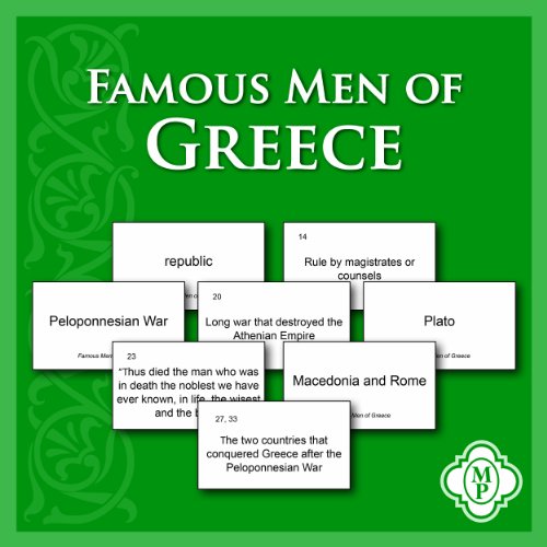 Stock image for Famous Men of Greece Flashcards for sale by HPB-Emerald