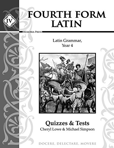 Stock image for Fourth Form Latin, Quizzes & Tests for sale by HPB-Ruby