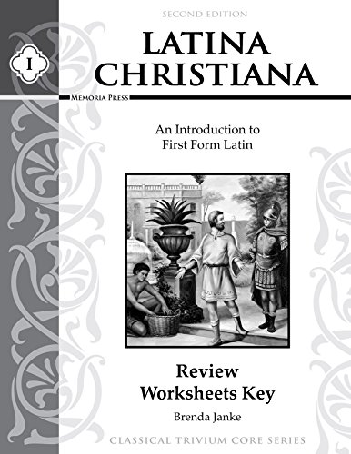 Stock image for Latina Christiana I Review Worksheets Key, Second Edition for sale by HPB-Ruby