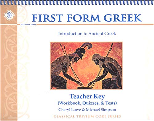 9781615387380: First Form Greek Teacher Key (for Workbook, Quizzes, & Tests)