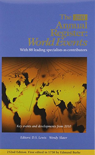 Beispielbild fr Annual Register: Record of World Events 2011 252nd Ed zum Verkauf von Adkins Books