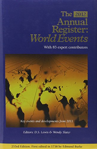 Beispielbild fr Annual Register: World Events 2011 zum Verkauf von Anybook.com