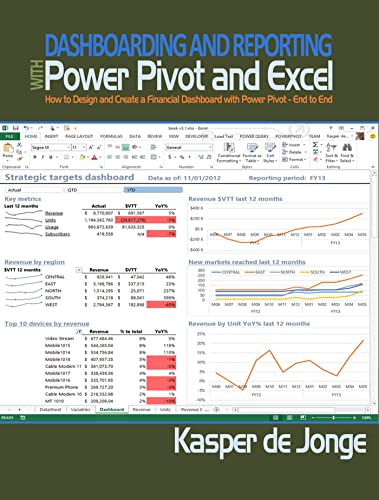 9781615470273: Dashboarding and Reporting With Power Pivot and Excel: How to Design and Create a Financial Dashboard With Powerpivot - End to End-