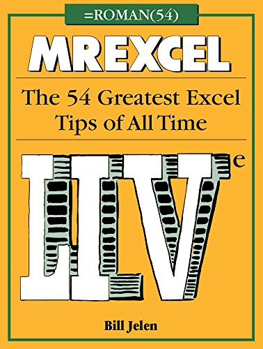 Stock image for MrExcel LIVe : The 54 Greatest Excel Tips of All Time for sale by Better World Books