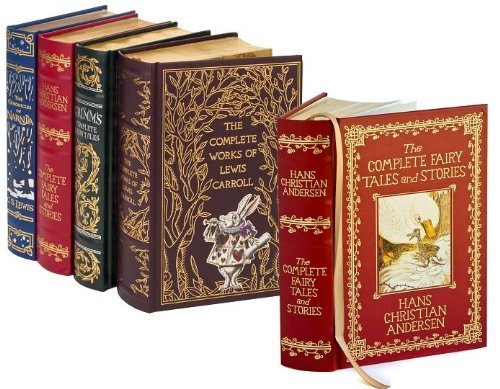 4 Volume Leatherbound Fantasy Collection - The Chronicles of Narnia, Grimm's Complete Fairy Tales, Hans Christian Anderson Complete Tales and Stories, and, The Complete Works of Lewis Carroll (9781615543496) by Various
