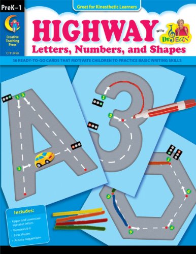 Beispielbild fr Creative Teaching Press CTP2498 Highway Letters Numbers & Shapes- Gr Pk-1 zum Verkauf von WorldofBooks