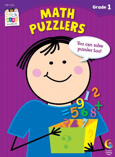 Imagen de archivo de Math Puzzlers Stick Kids Workbook, Grade 1 (Stick Kids Workbooks) a la venta por SecondSale