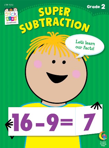 Stock image for Super Subtraction Stick Kids Workbook, Grade 2 for sale by Once Upon A Time Books