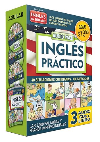 Stock image for Ingl?s En 100 D?as - Ingl?s Pr?ctico - Audio Pack (Libro + 3 CD's Audio) / English in 100 Days - Practical English Audio Pack for sale by ThriftBooks-Atlanta