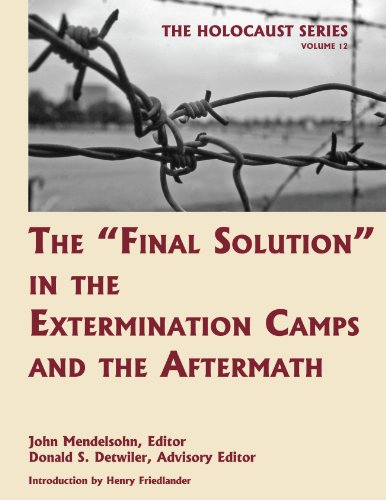 Imagen de archivo de The "Final Solution" in the Extermination Camps and the Aftermath: Vol 12 a la venta por Revaluation Books